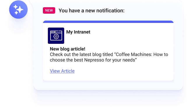 New blog notification